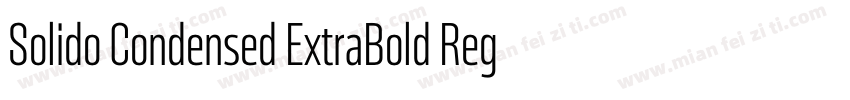 Solido Condensed ExtraBold Regular字体转换